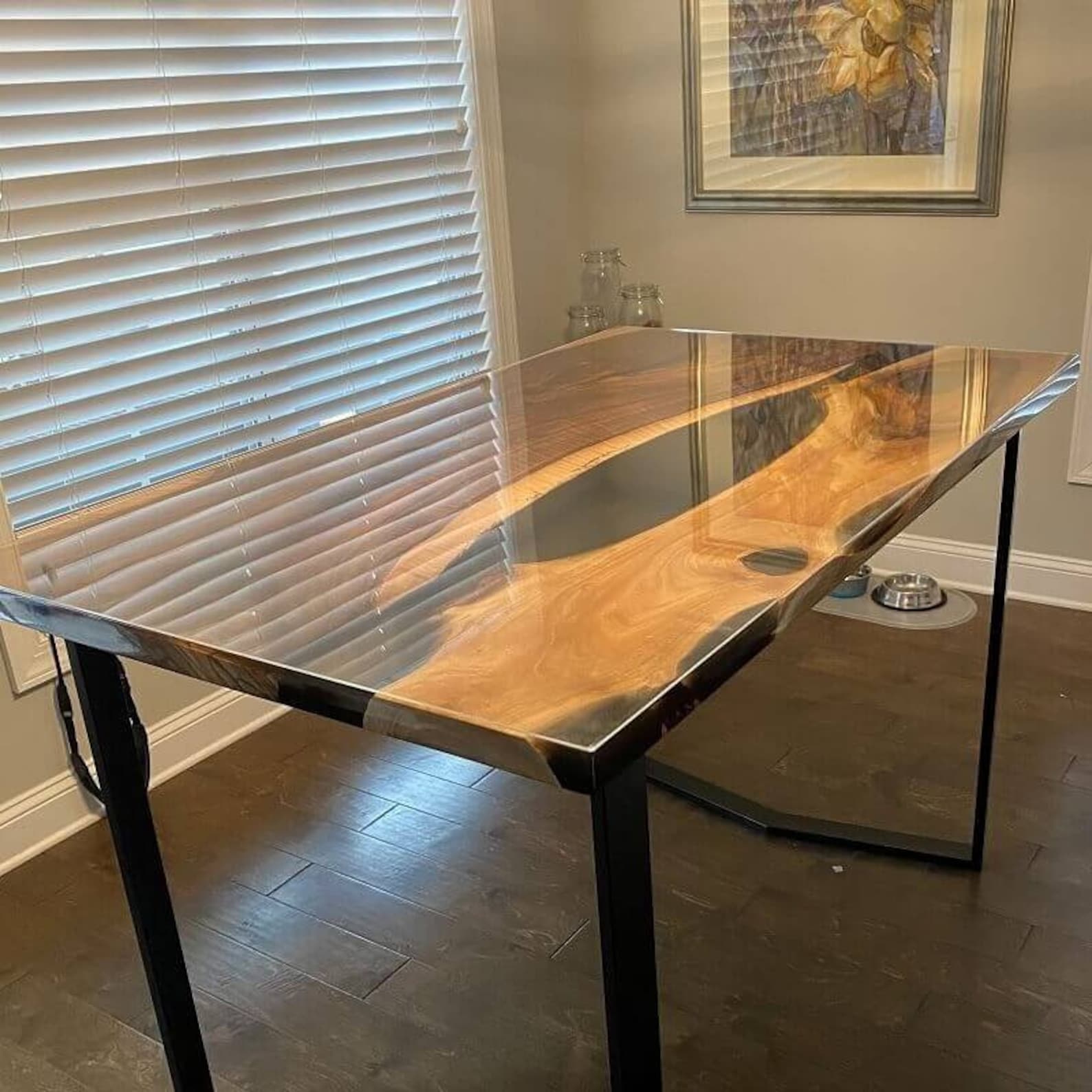 Transparenter Plexiglas-Tischschutz – Ansicht 2