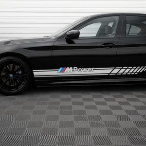 BMW M Power Side Stripe Decals: Oracal 651 Vinyl, Set of 2