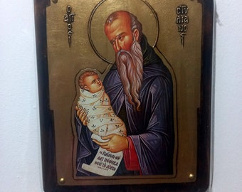 Saint Stylianos- Greek Orthodox Byzantine icon