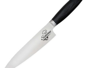 Personalisiertes Küchenmesser | Geschenk für Hobbyköche |  Küchenzubehör mit Gravur | Küchenaccessoires | Weihnachten Geburtstag Mama Papa