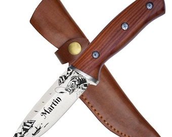 Geschenk Angler | personalisiertes Angelmesser | Geschenkidee Weihnachten Geburtstag Vatertag | Papa Opa Freund | Messer zum Angeln Jubiläum