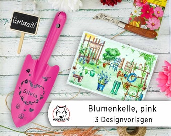 personalisierte Blumenkelle | Gartenwerkzeug | Garten Geschenk | Handschaufel | Ostergeschenk für Mama