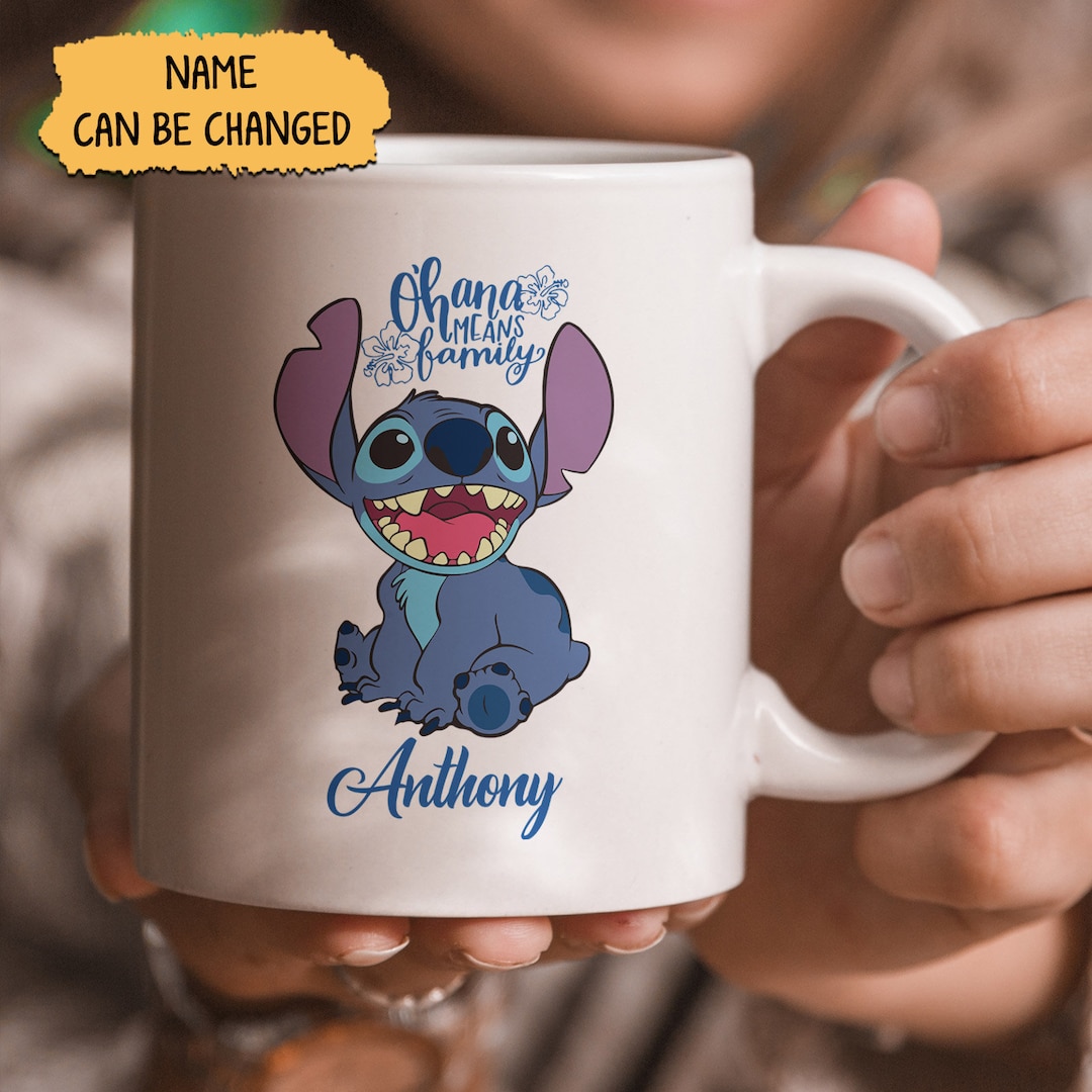 Stitch Mug Personalized Mug Stitch Coffee Mug Stitch Tea - Etsy