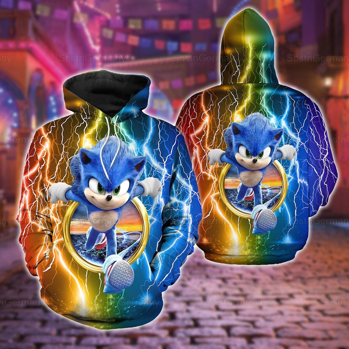 Sonic the Hedgehog / 7 Chaos Emeralds and 5 Power Rings IN A BAG Gifts for  Kids 