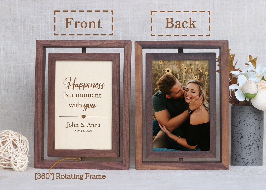 Happiness is a Moment With Youpicture Frame, Couple Wedding Picture