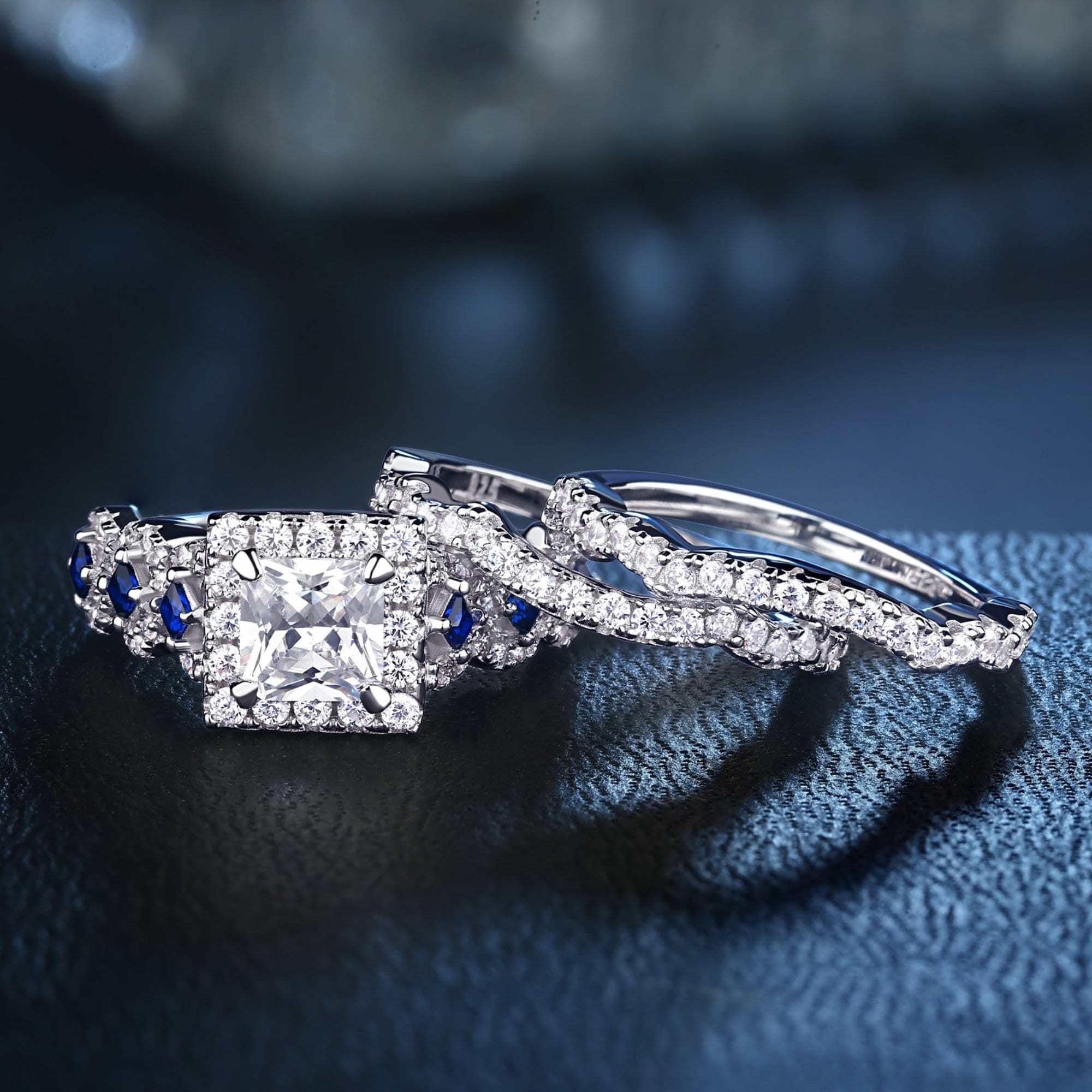 Vera Wang Love Collection 1/2 CT Diamond Double Halo Bridal Wedding Vera Wang Love Collection 1/2 CT Diamond Double Halo Bridal Wedding