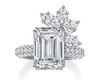 Engagement Anillo Harry Winston Precio Anillo De Platino