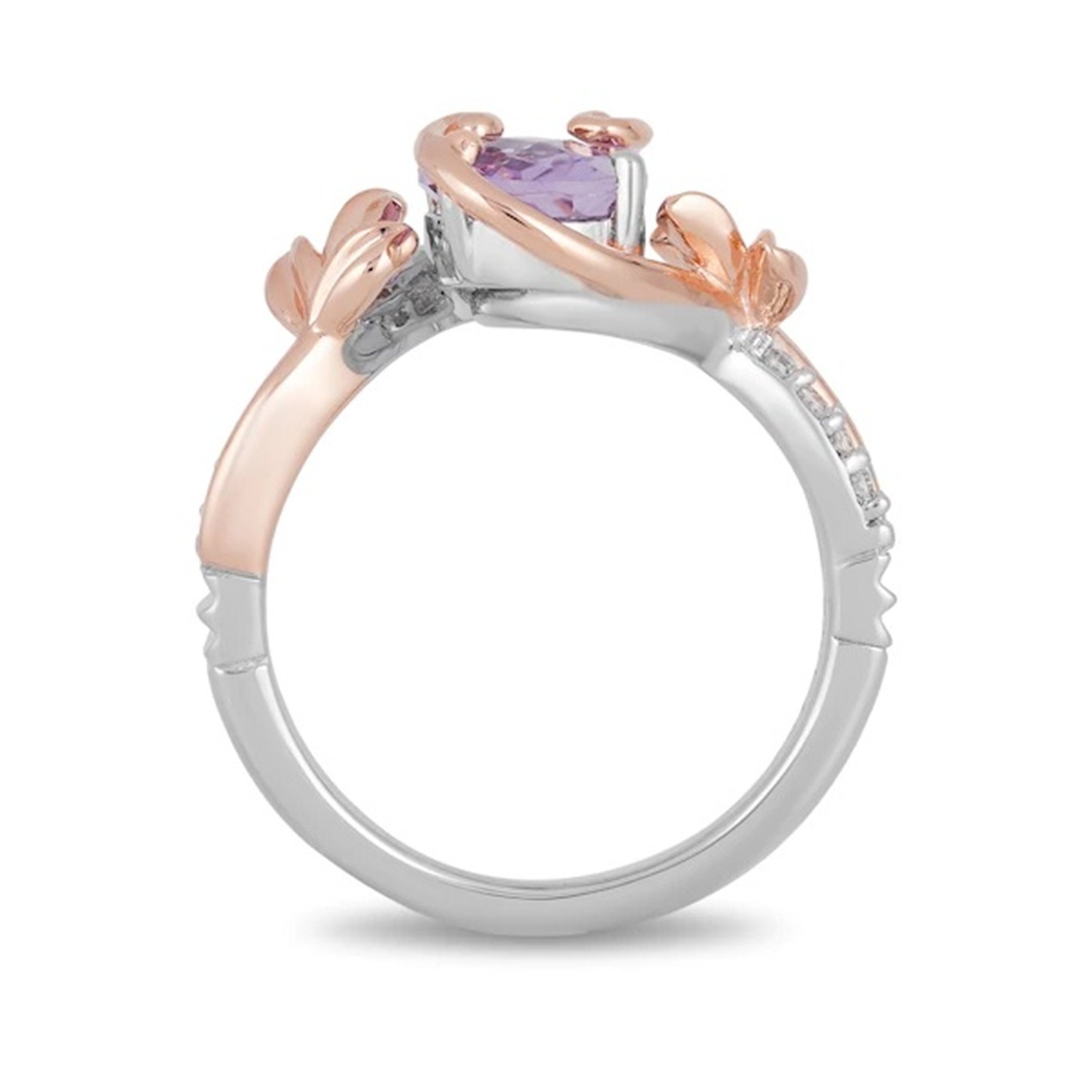 Enchanted Disney Rapunzel Oval Amethyst Engagement Ring in - Etsy