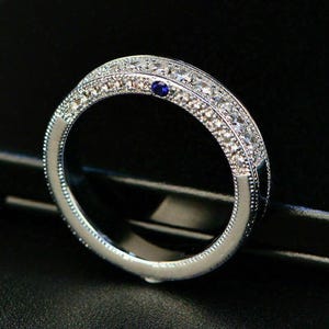 Vera Wang Love Collection Sparkling Diamond Anniversary Band in 14K White Gold Stunning Wedding Band Lovely Propose Ring Modern Fashion Ring