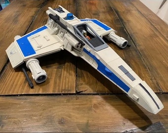 E-Wing Starfighter - 3D STL-fil för 3D-utskrift - Digital nedladdning Sci-Fi-samlarobjekt - 3D-utskrivbar modell - Fan Art