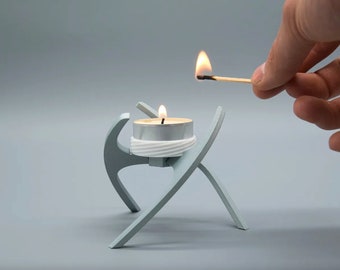 Modern Candle Holder 3D STL File – 3D Printing Template for Stylish Decoration - Digital Download -Home Decor, Printed Decoration Gift