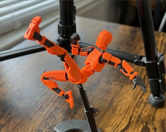 Dummy 13 STL file for 3D printing (with assembly instructions). Articulated action figure with human mobility - fidget toy for kids