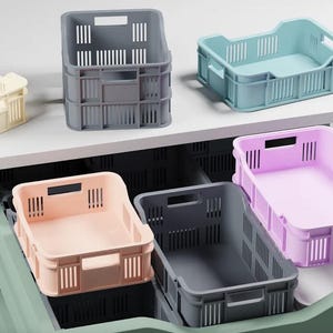 Mini Fruit Crates STL File | 3D Printable Small Storage Boxes | DIY Organization Download | Kitchen Storage | Desk Organizer für das Büro