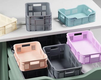 Mini Fruit Crates STL File | 3D Printable Small Storage Boxes | DIY Organization Download | Kitchen Storage | Desk organizer for the office