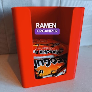 Ramen Noodles Organizer 3D STL File for 3D Printing – Kitchen Storage, Instant Noodle Holder, Countertop Organizer, Print-Ready Model