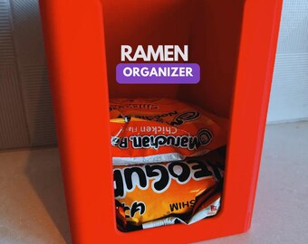 Ramen Noodles Organizer 3D STL File for 3D Printing – Kitchen Storage, Instant Noodle Holder, Countertop Organizer, Print-Ready Model