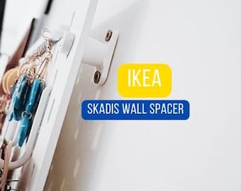 Espaciador de pared para IKEA Skadis – archivo STL de impresión 3D – espaciador para placa perforada, soporte de bricolaje, accesorios organizadores