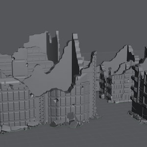 6-10mm Ruins Set for Epic/Titanicus/Legions Imperialis (Corvus Games Terrain)