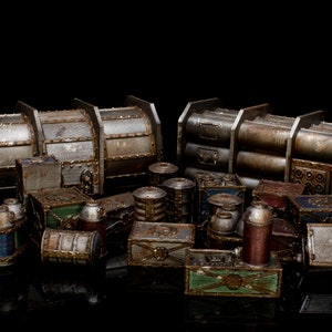 Munitorum Container, Barrel and Crate Scatter Terrain Set (Fabricator’s Lair)