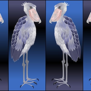 Wall Art-Shoebilled Storks Polyptych