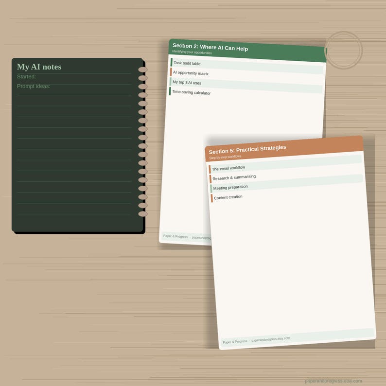 AI Productivity Workbook | Prompt Writing Guide, AI for Beginners ...