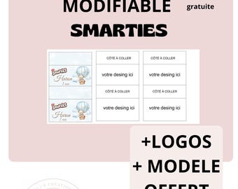 Smarties editable template: canva template, smarties template, free brand logos, smarties model