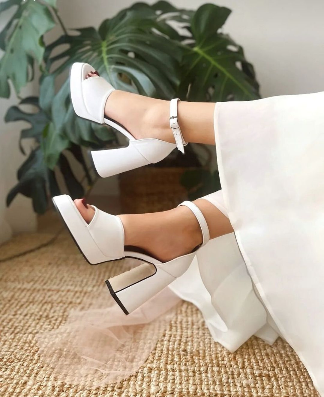 high bridal shoes
