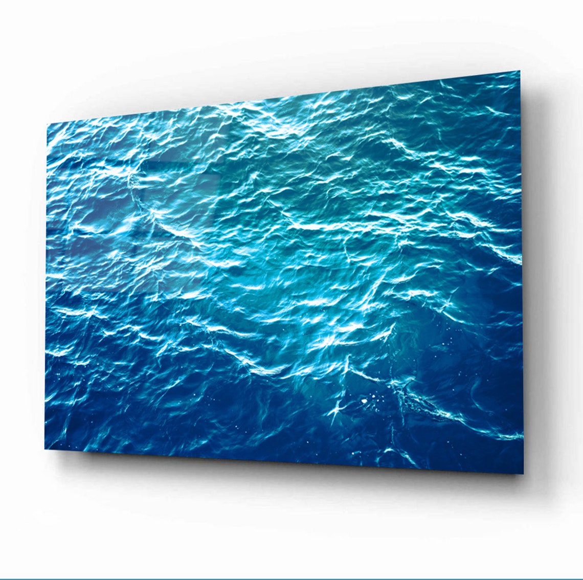 Tempered Glass Wall Art Ocean Glass Wall Art Panoramic Wall Art Large