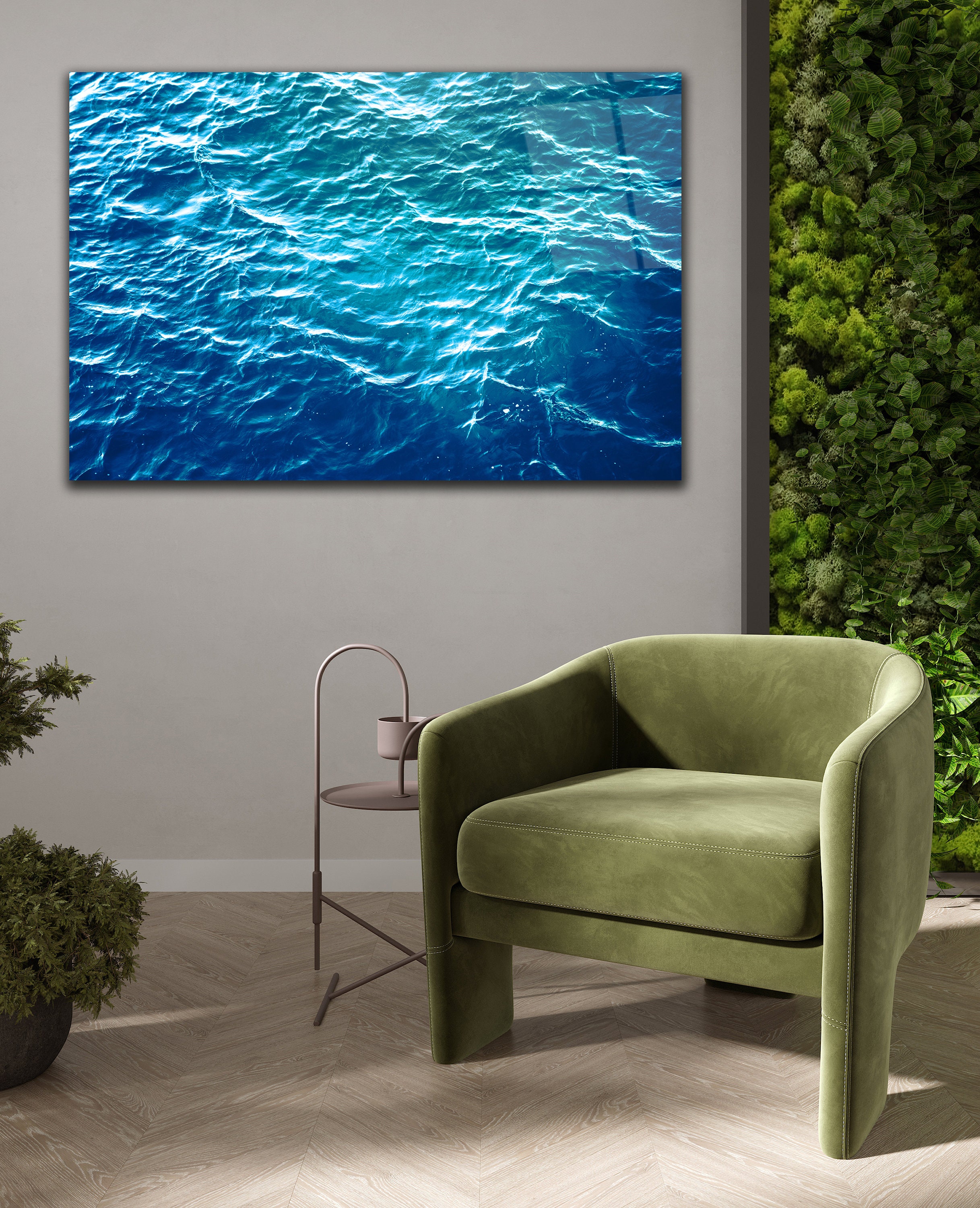 Tempered Glass Wall Art Ocean Glass Wall Art Panoramic Wall Art Large