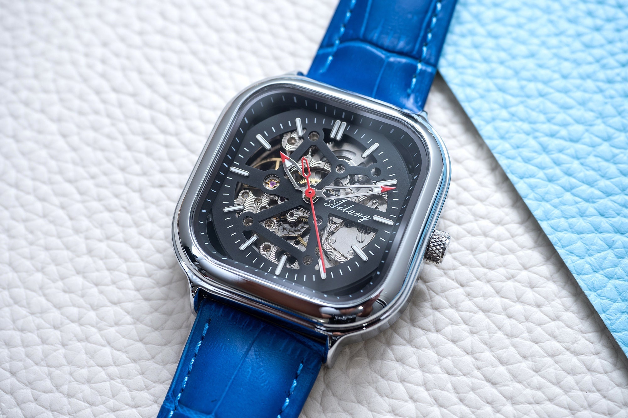 Megalith Sportliche Herrenuhren Lederarmband Nautilus 5712r Patek