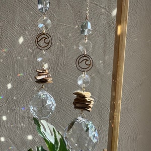 1989 Coastal Swiftie Crystal Sun Catcher, Plant Charm, Car Charm, Boho Decor, Light Catcher, Housewarming Gift, Bridal Party, Wedding