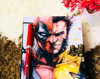 Deadpool Wolverine Design Journal: Personalized Hardback Sketchbook