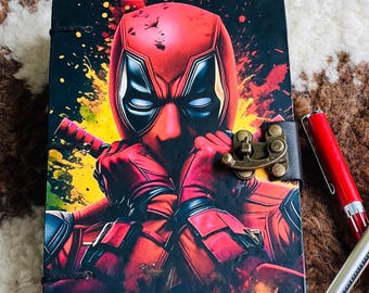 Deadpool Hardcover Journal: Anime Art Lined Notebook