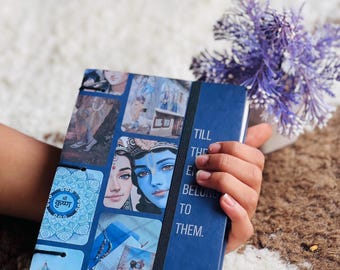 Radha Krishna Journal: Handcrafted Paper-Board Sketchbook, Vintage Book of Shadows