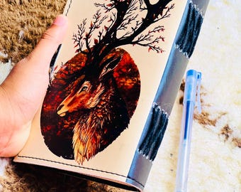 Swamp Deer Journal: Personalized Ghibli Art Lined Notebook