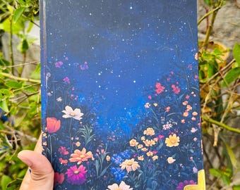 Floral Hardcover Journal: Lined Notebook with Metal Corners