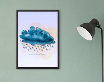 Midnight Rain Digital Print