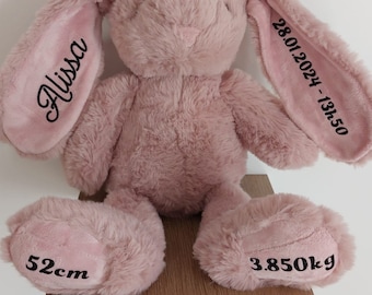 Doudou Lapin Naissance Personnalisé