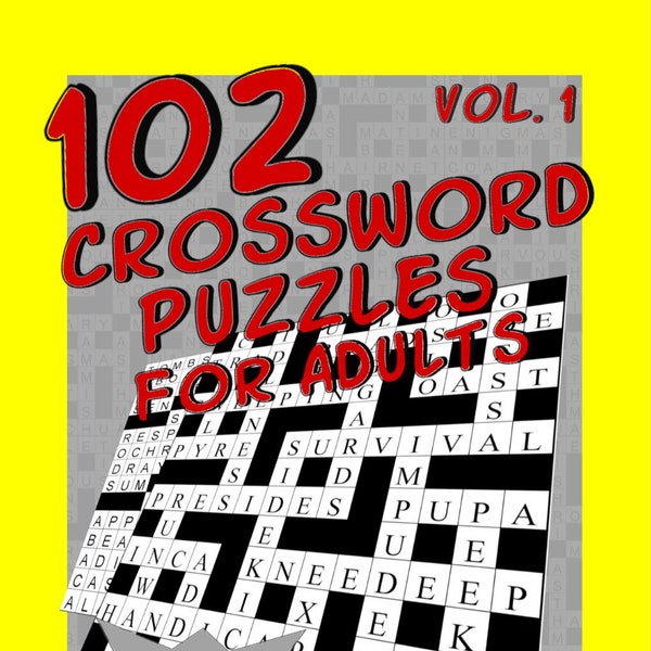 Crossword Art - Etsy