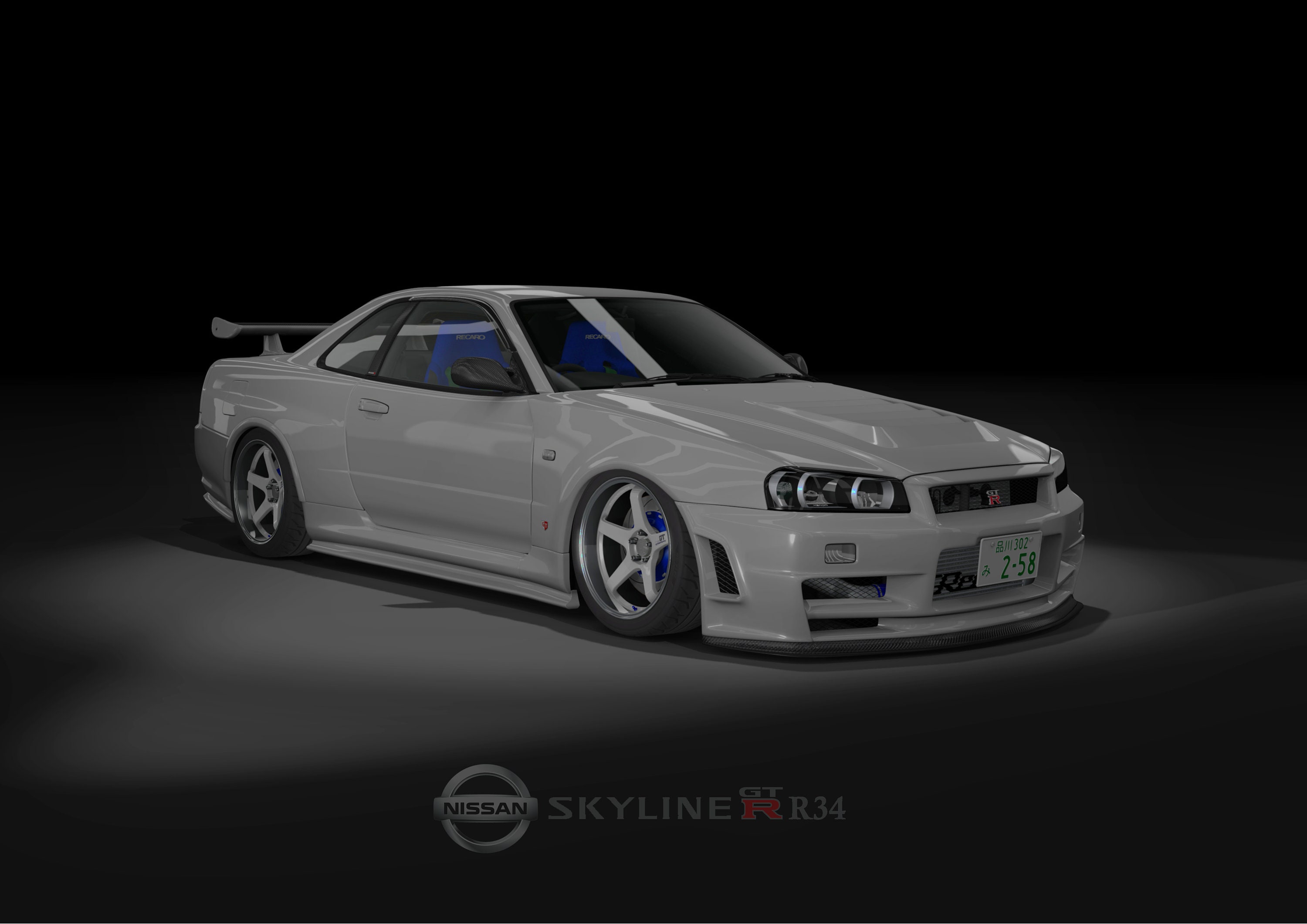 Nissan Skyline GTR R34 Automotive Wall Art. Printable Digital Download ...