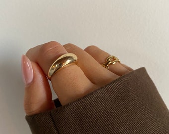 Chunky ring - anello in acciaio inossidabile