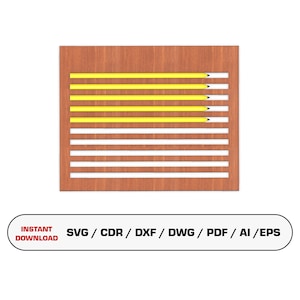 Pencil Engrave Jig Laser Cutting Files, Pencil Engraving Laser File, Glowforge Cutting Files, Laser Templates, Instant Download SVG DXF DWG