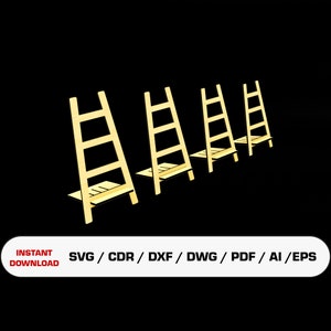 Ezel display SVG DXF PDF plaat staan Glowforge ezel staan lasergesneden bestanden digitale download Vectorel-bestand direct