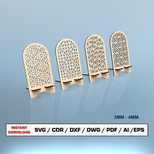 Phone Stand SVG Laser Cut File, Laser Cut Phone Holder, SVG Files For Wood Laser Cutting   Glowforge cut files, Dxf files for laser