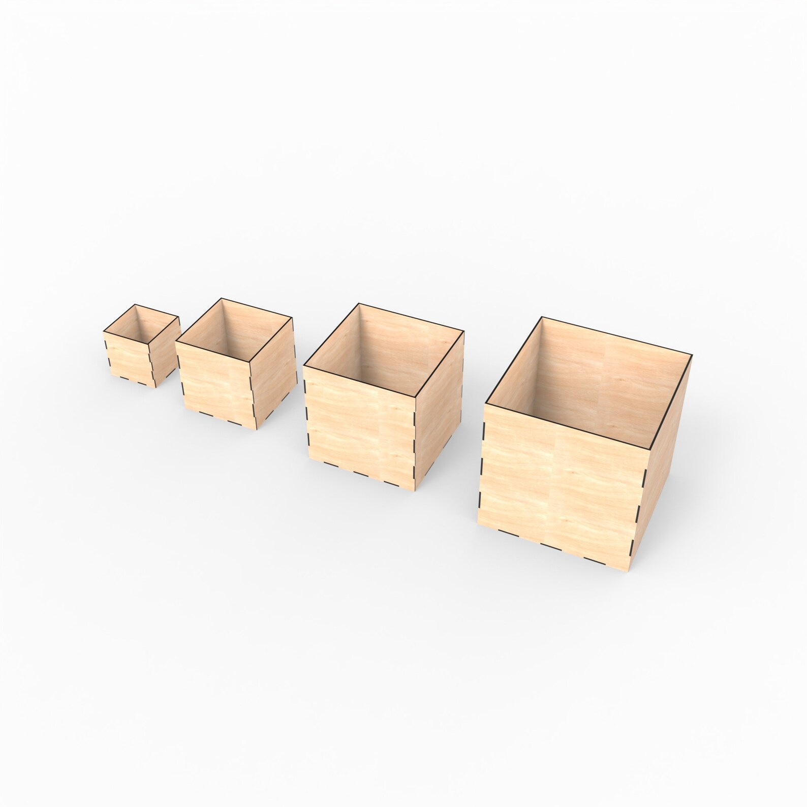 Cube Box Laser Cut File, Open Box Laser File, Gift Boxes, Toy Boxes ...