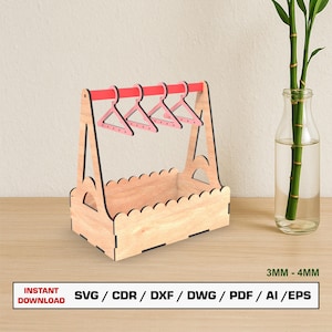 Oorbelstandaard laserbestand SVG, sieradenhanger, oorbelhanger, sieradendoos, Glowforge gesneden bestand, XTool-bestand, vector knippen, dxf-bestanden voor laser