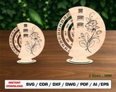 Perpetual Calendar Laser Cut File SVG, Desktop Calendar, Wood Calendars, Vector Files For Wood Glowforge cut files, DXF DWG