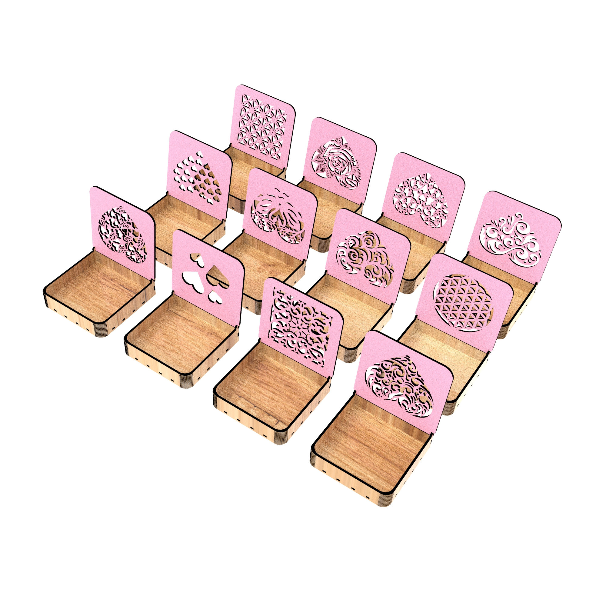 Jewelry Box Decorative Laser Cut Svg Files Gift Box With Lid - Etsy