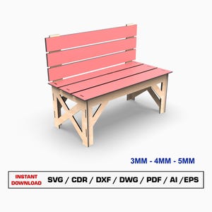 Bench Laser Cut File, Display Stand SVG, Display Shelf, Wooden Stand For Laser Cut, Templates For Cutting