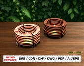 Candle Holder Laser Cut File, Tealight Holder, SVG Files For Wood Laser Cutting, Glowforge cut files, Dxf files for laser, Xtool File